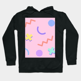 Aesthetic Geometric Patterns Risograph Floral Flowy Pattern Hoodie